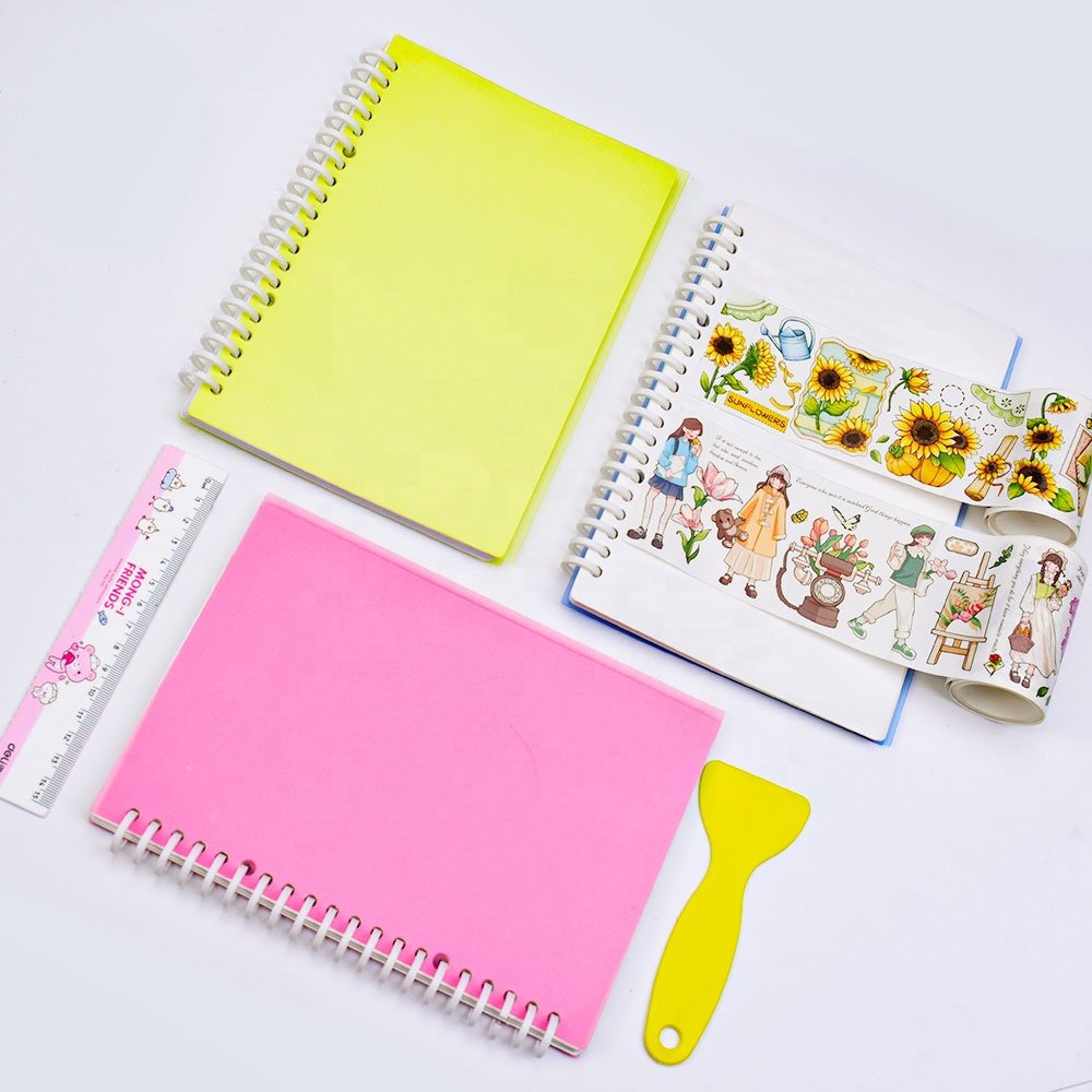 Reusable blank double sided release paper stickers collect book custom for washi tape