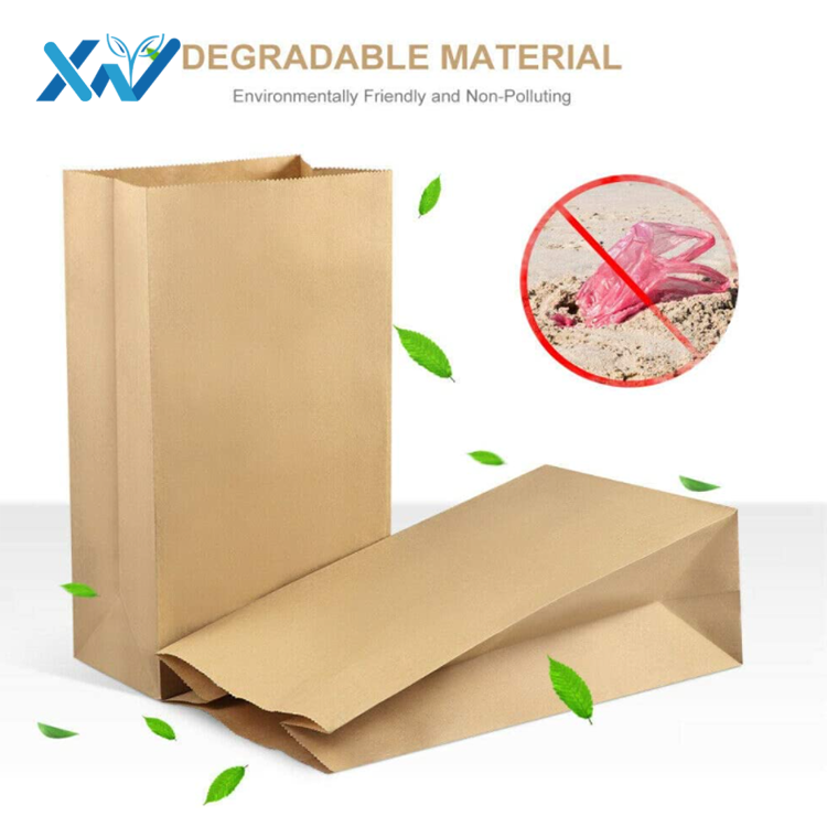 Eco-friendly Retail SOS flat bottom Clothing Shopping kraft Paper Bag with no handle take away for packing