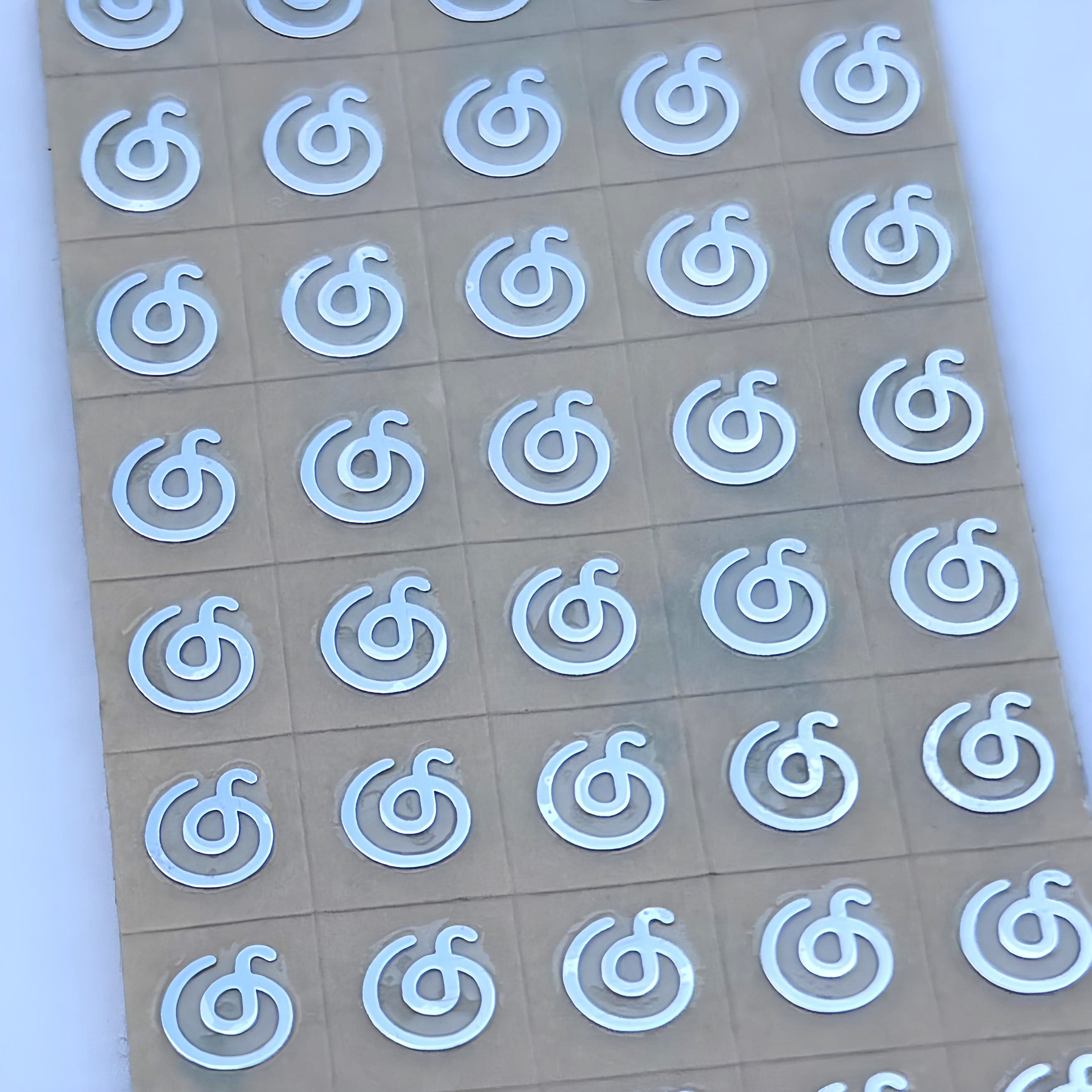 Manufacturer Customized Electroforming Logo Sticker Metal Decorative Logo Transfer Foil Label Sticker