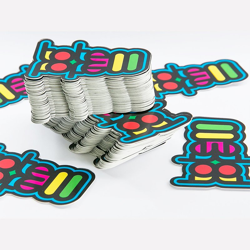 Stickers Custom Brand Logo Die Cut Vinyl Adhesive Paper Printing Waterproof Laptop Stickers Cartoon Stickers