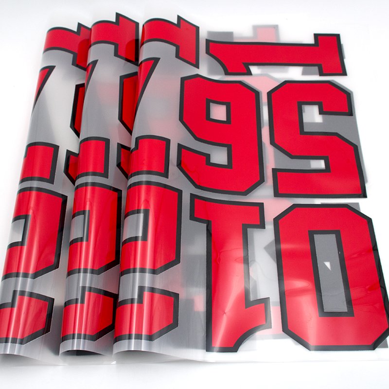 DTF Transfer Paper Printed Iron On Plastisol Stickers For Clothes Screen Print Custom Designs Jersey Number Heat Transfers