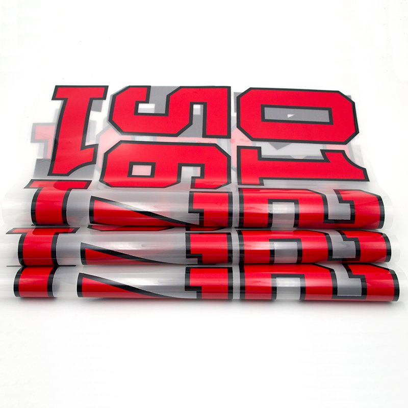 DTF Transfer Paper Printed Iron On Plastisol Stickers For Clothes Screen Print Custom Designs Jersey Number Heat Transfers