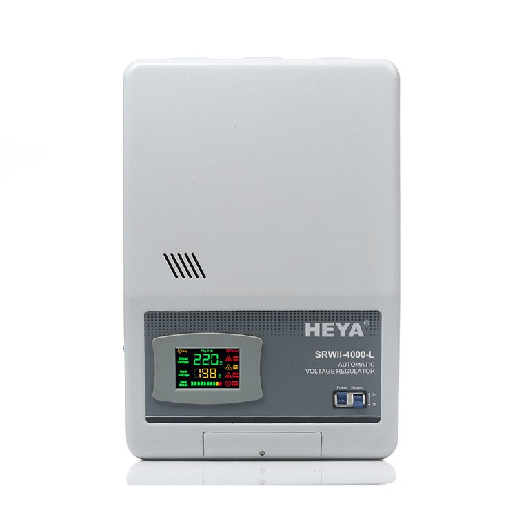 4kva 6kva 9kva 12kva Wall Mounted Led Relay Type Automatic Ac Voltage Regulator Whole House generator