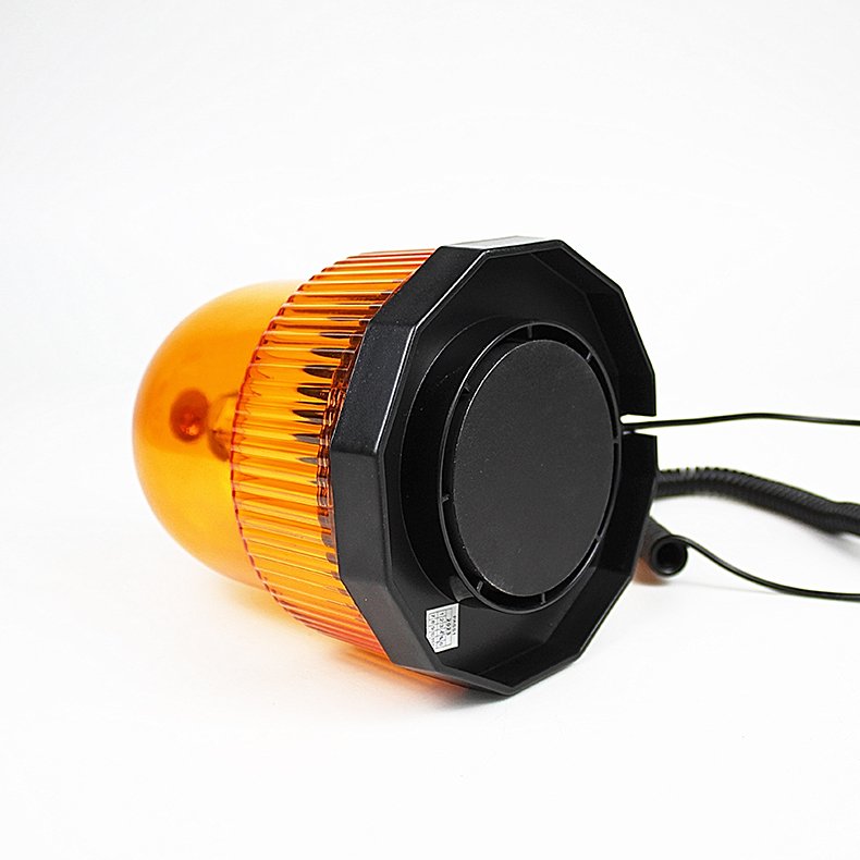 Automotive Amber Rotary Warning Light Safety Strobe Beacon Lights Lamp Hazard Flashing Warning Beacon for Truck Vehicle