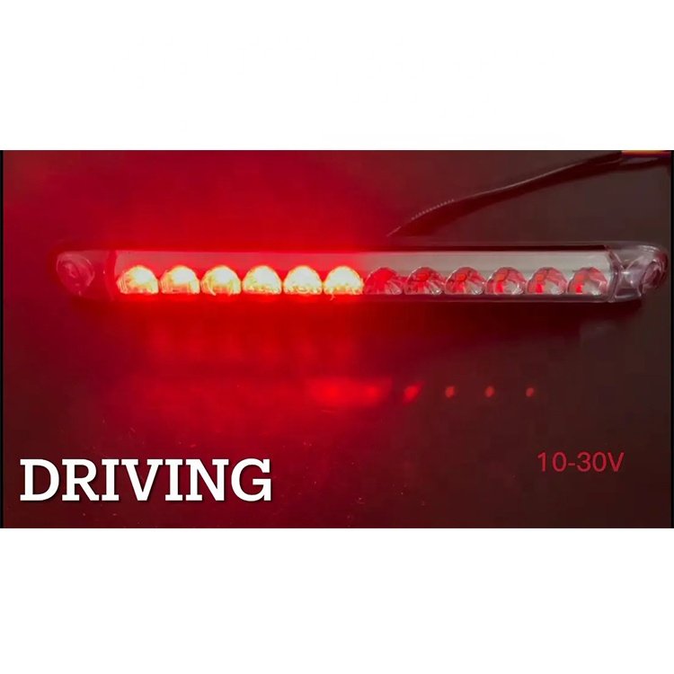 12 LED Rear Lamp Universal indicator light 12V/24V Combination LED tail light FLOWING type