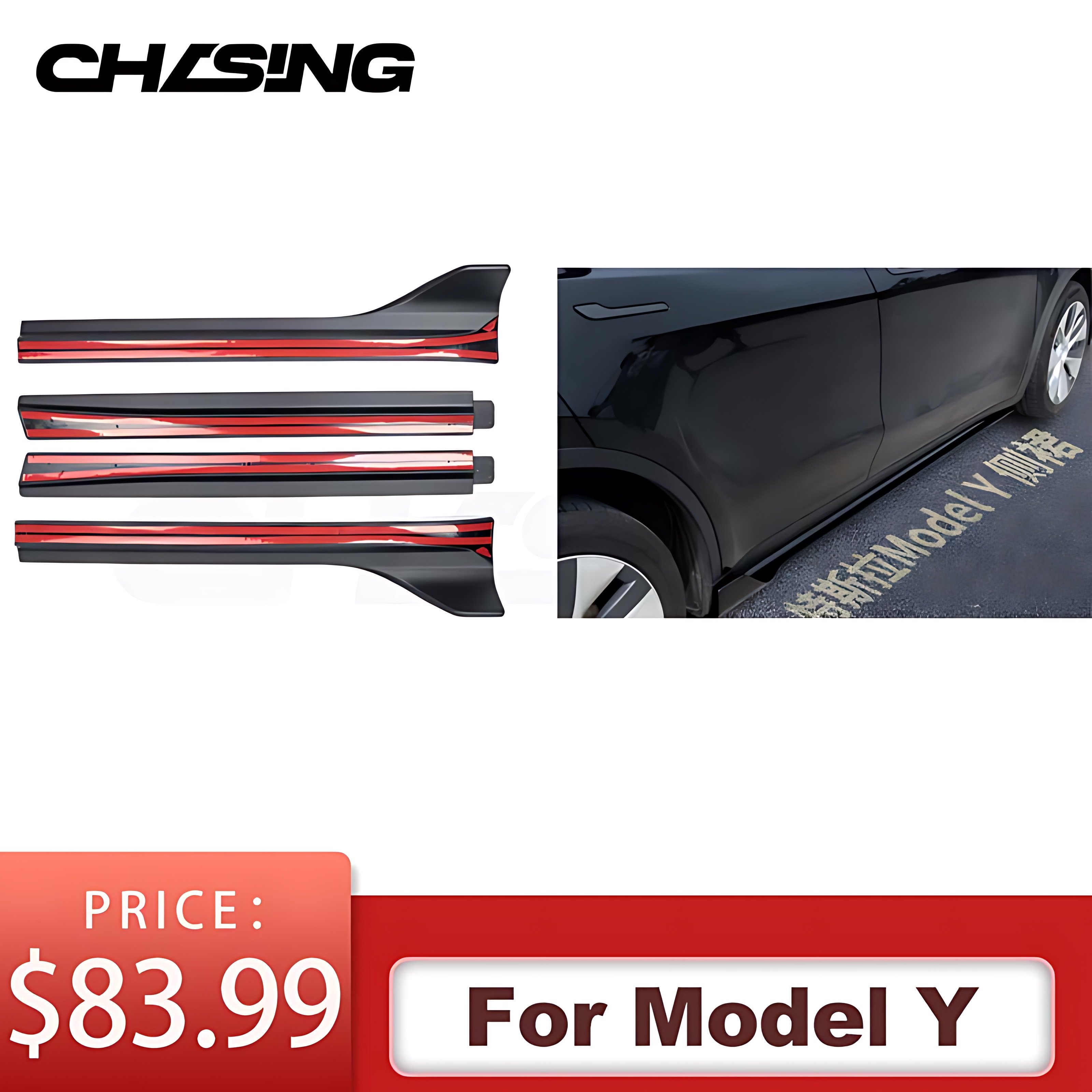 2024 Hot Selling Fender Side Camera Frame Lower Side Beam Rear View Mirror Cover For Tesla Model 3 Y