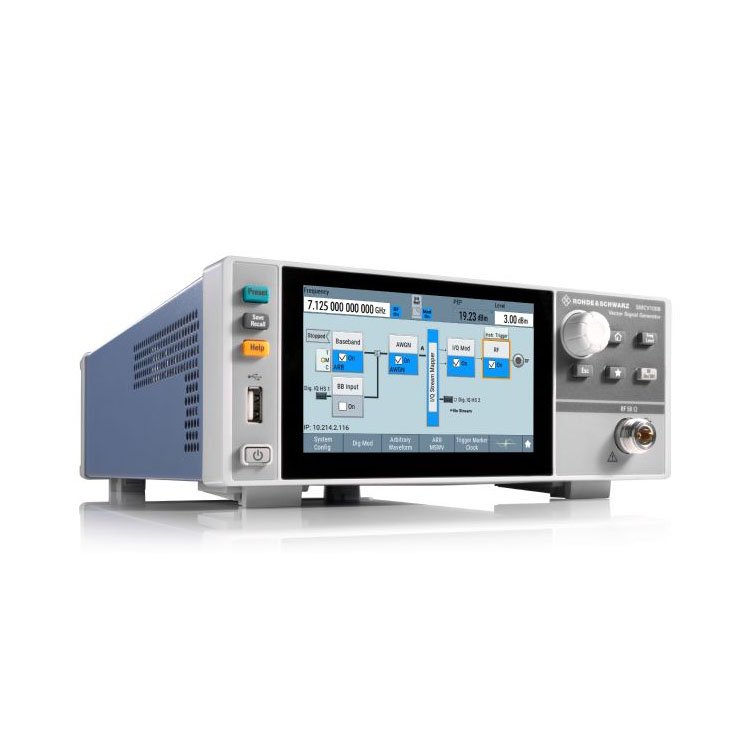 R&S SMCV100B-B103 4 kHz -7.125 GHz +25 dBm vector signal generator Rohde&Schwarz laboratory equip