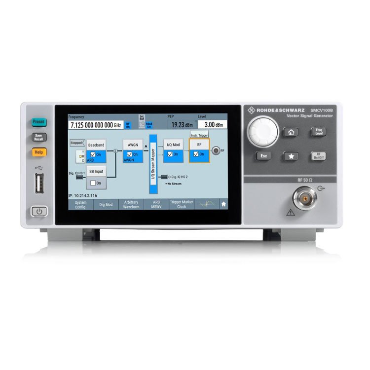 R&S SMCV100B-B103 4 kHz -7.125 GHz +25 dBm vector signal generator Rohde&Schwarz laboratory equip