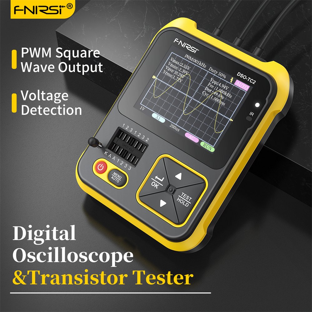 FNIRSI-1014D 1013D TC2 Oscilloscope 2-in-1 Dual Channel Input Signal Generator 100MHz * 2 Analog Bandwidth 1GSA/s Sampling Rate
