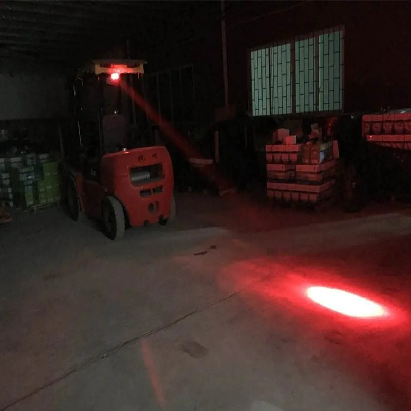 12-80V Forklift Lamp LED light Spot Blue RED Warning Warehouse Safety Working Light Crane Truck Signal Light