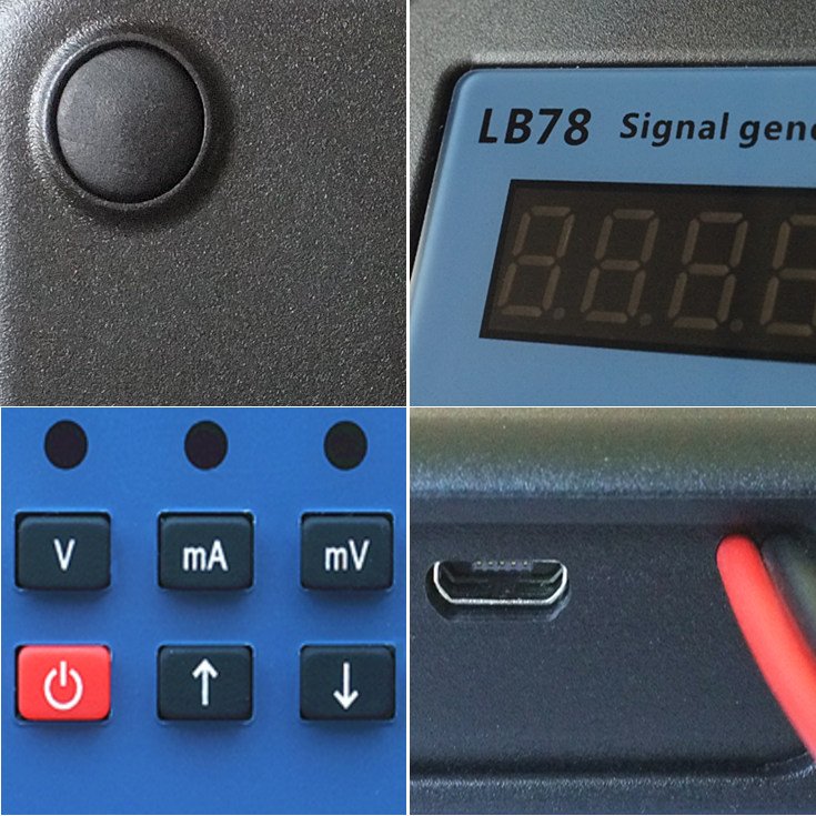 LB78 Resistance Current Voltmeter Signal Generator Source Process Calibrator 4-20mA/0-10V/mV LCD Display Update From LB01