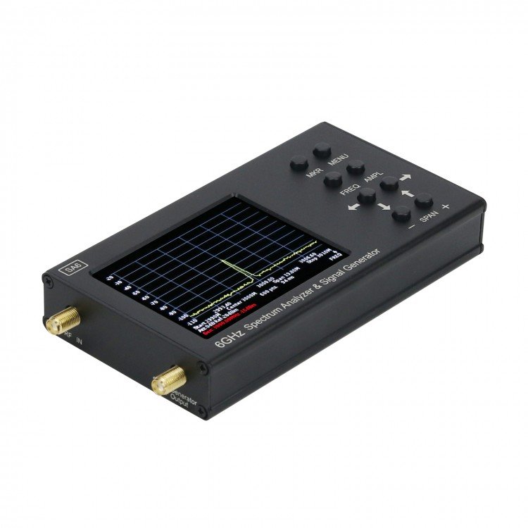 SA6 35-6200MHz 3.2" Lcd Display 6GHz Portable Digital RF Spectrum Analyzer with Signal Generator