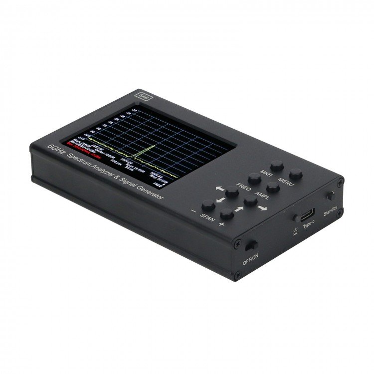 SA6 35-6200MHz 3.2" Lcd Display 6GHz Portable Digital RF Spectrum Analyzer with Signal Generator