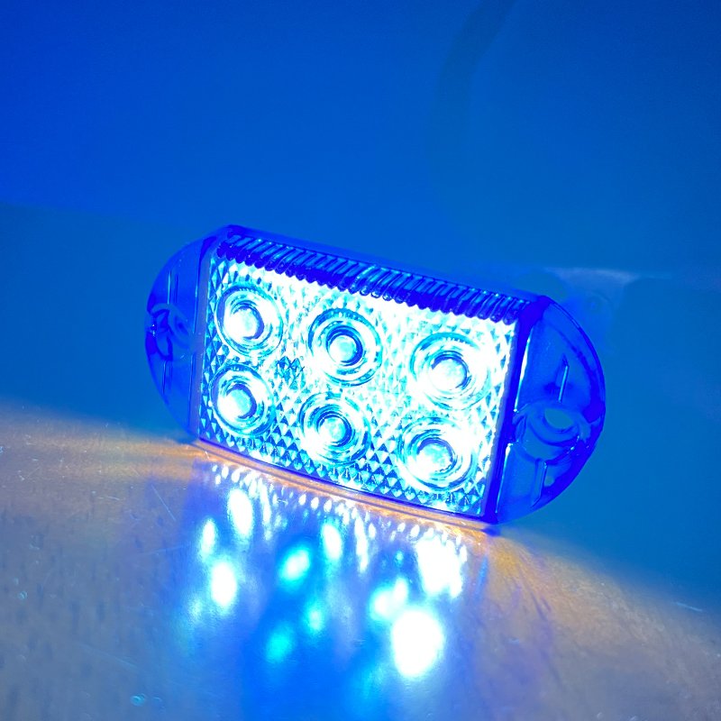 12V 24V Car 6led Constant Turn signal Trailer Side Marker Indicators Light Signal Brake Rear Warning Taillight Emergency Light