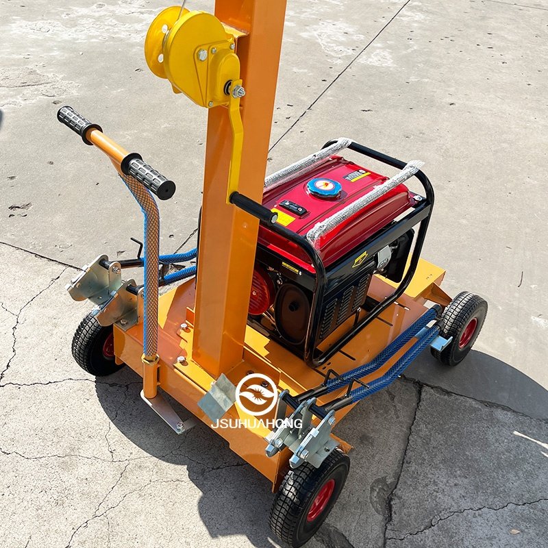 Durable Pushcart Type 1000W Gasoline Engine Mobile Lighting Power Generation Vehicle lighting Tower Outdoor Emergency Light
