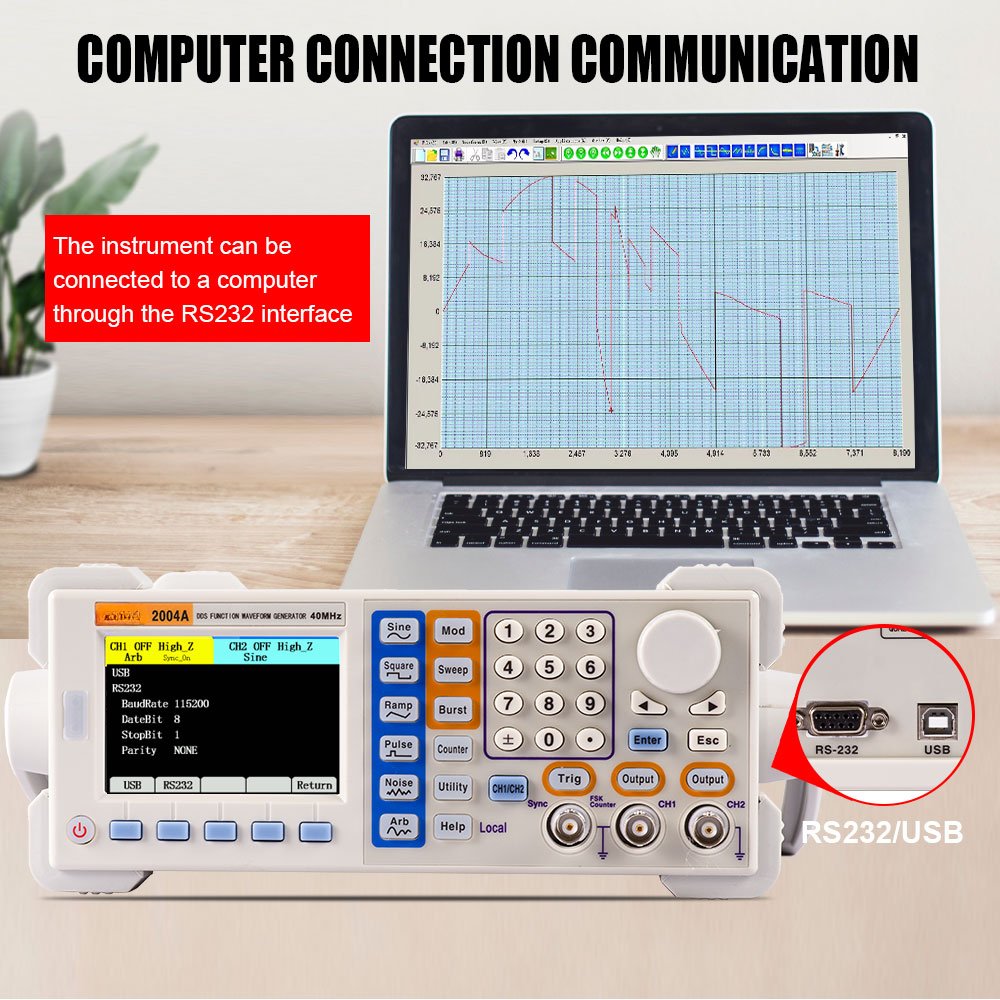 2004A multi function Sine 40MHz Frequency Signal Generator
