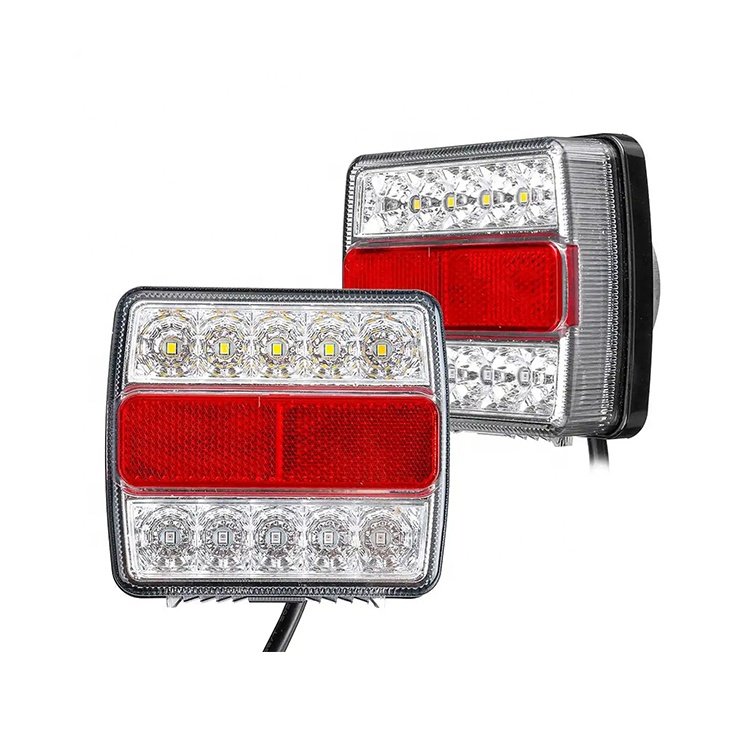 Australian style 20LED Rear Submersible Trailer Tail Lights Kit Boat Marker Truck Campers