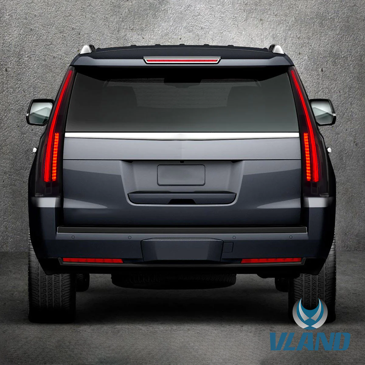 VLAND LED Tail Lights For Cadillac Escalade 2007-2014 Third generation w/ Red Turn Signal