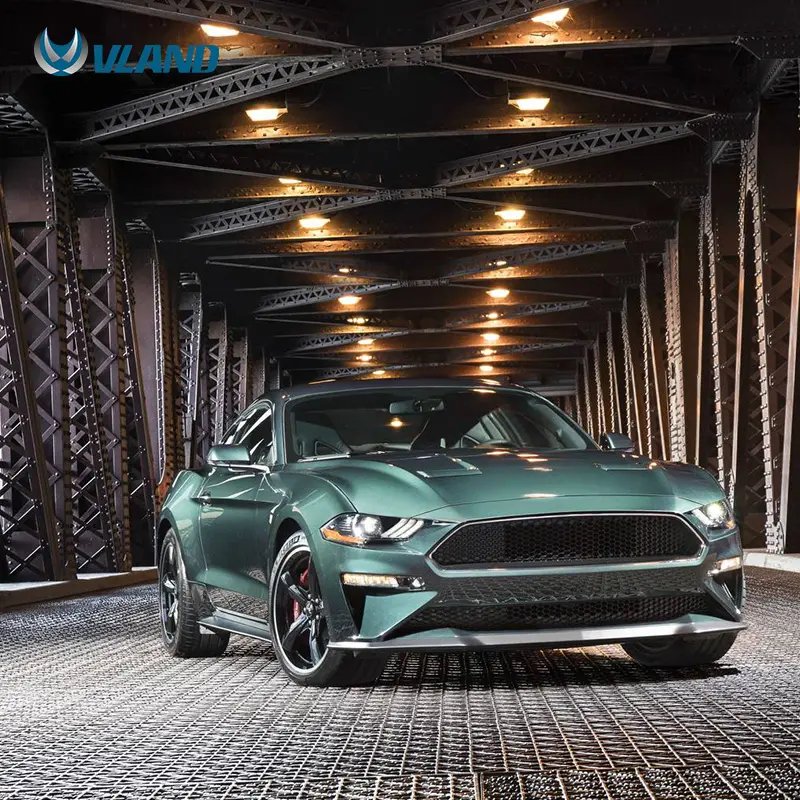 Factory Assembly Car Front Lamp with Dynamic Turn Signal RGB LED Headlights for Sixth generation Ford Mustang 2018-2023