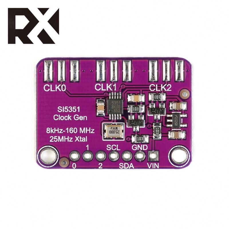 Si5351 Clock Signal Generator Module High Frequency Signal Square Wave Clock Gen Breakout Board 25MHz Crystal Controller Signal