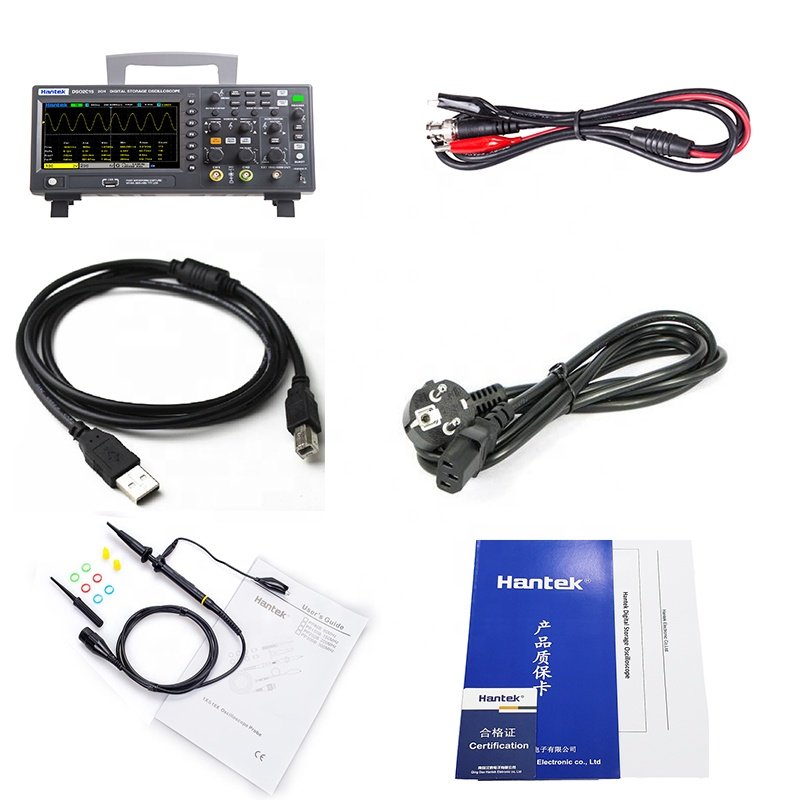 Hantek Digital Storage Oscilloscope DSO2C10 Dual Channel 100Mhz 1GSa/s Practical Signal Generation Oscilloscopes