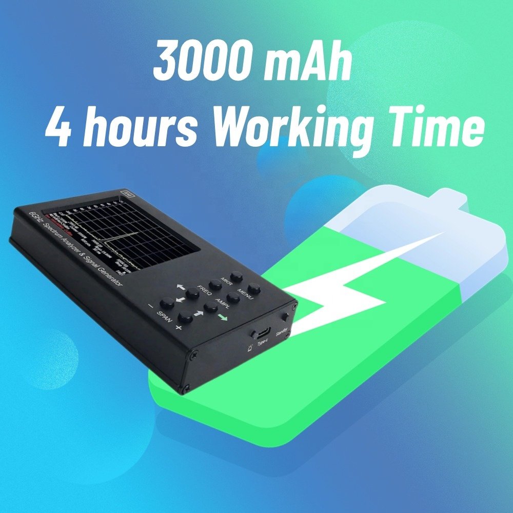 SA6 Handheld Spectrum Analyzer 35-6200 MHz,Provide PC Software, Measuring Radio Signals,Direction Finding, Interference Analysis