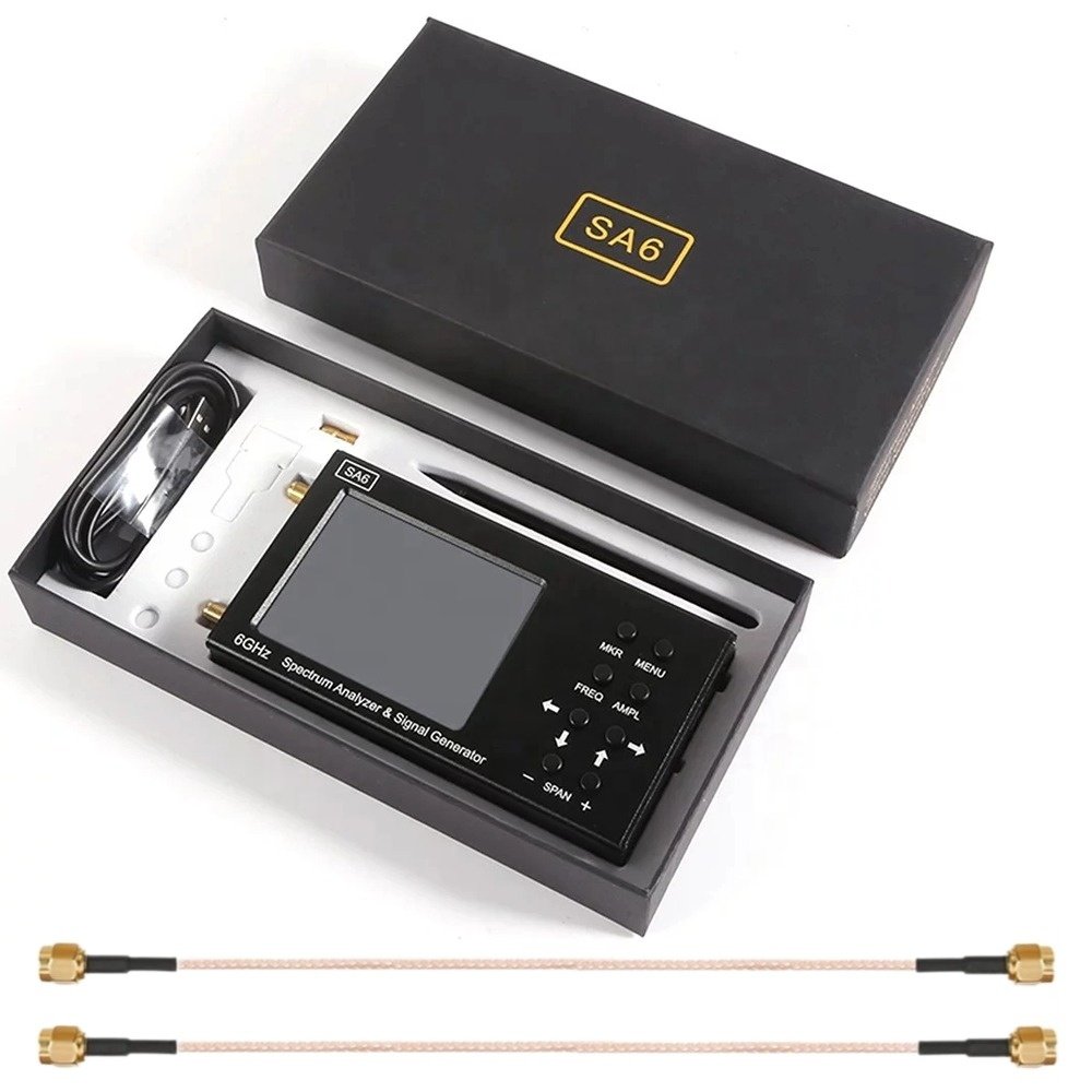 SA6 Handheld Spectrum Analyzer 35-6200 MHz,Provide PC Software, Measuring Radio Signals,Direction Finding, Interference Analysis