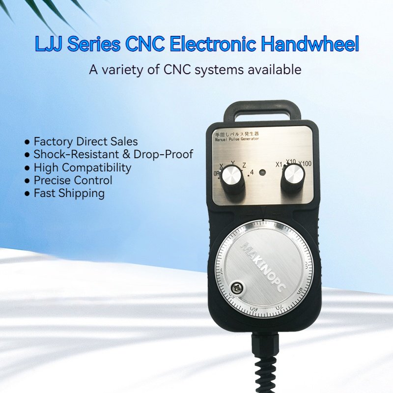 Makinopc Electronic Handwheel Manual 4 Axis MPG Pulse Generator CNC Encoder for FANUC Mitsubishi Siemens Higerman Fagor Systems