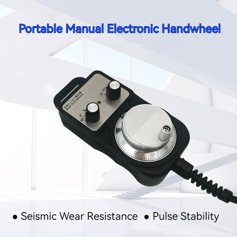 Makinopc Electronic Handwheel Manual 4 Axis MPG Pulse Generator CNC Encoder for FANUC Mitsubishi Siemens Higerman Fagor Systems