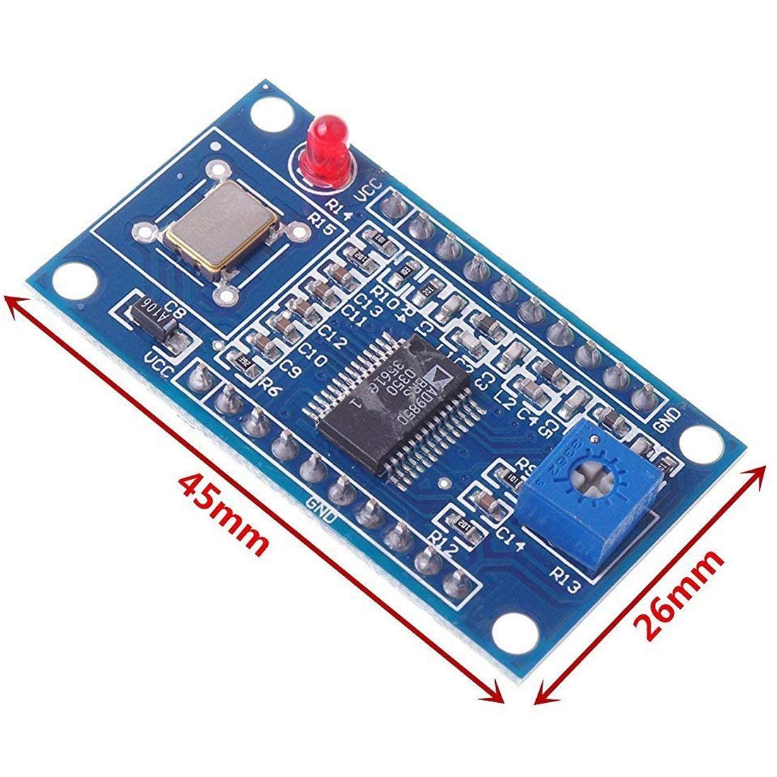 Aismartlink DDS AD9850 Signal Generator Module 0-40MHz Sine Wave and 2 Square Wave Output IC Test Equipment