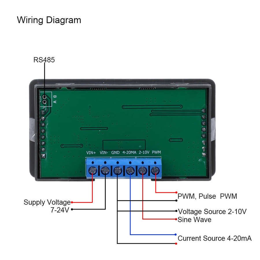 WSFG-06 PWM Pulse Signal Generator Module Adjustable Module Sine 4-20mA 10V Signal Generator Without RS485 Indutor