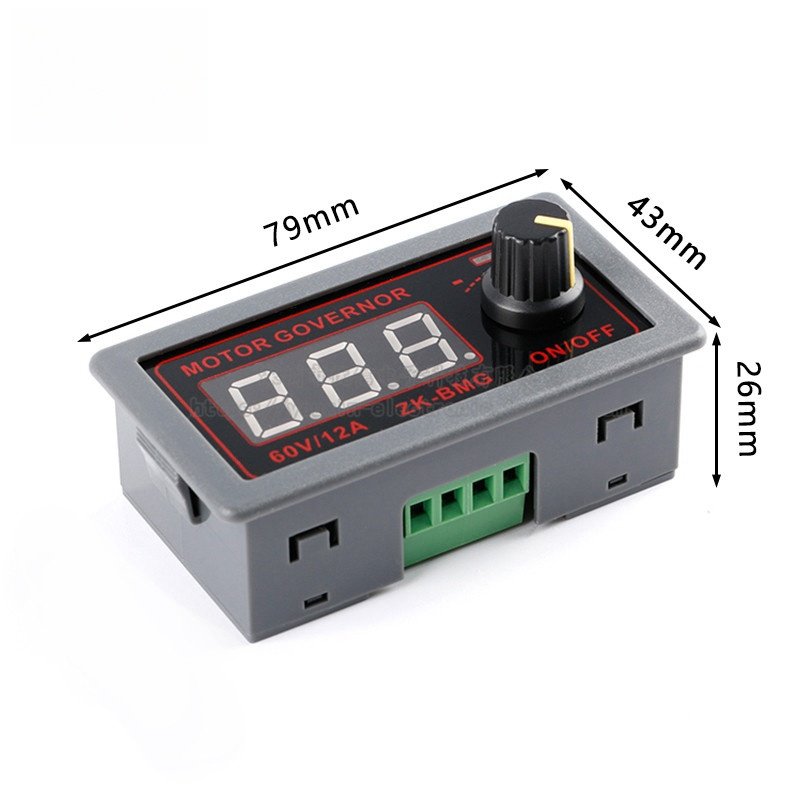 PWM DC motor speed controller encoder dimming speed regulation 9-60V/12A/500W motor fan controller