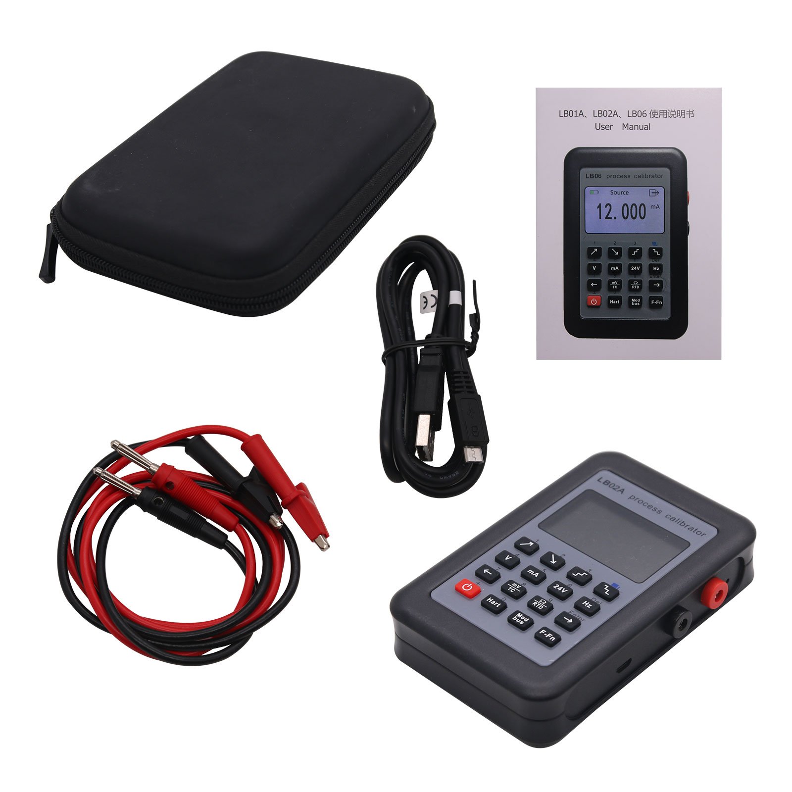 LB02A Multifunction Process Calibrator Signal Generator for Frequency RTD TC mV mA Calibration