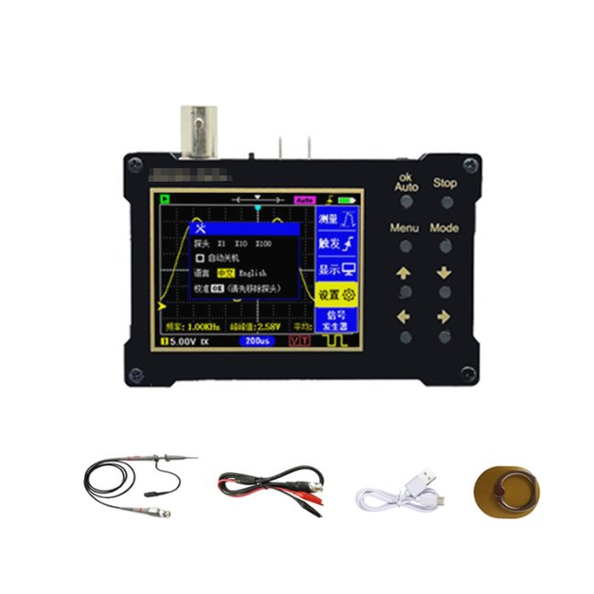 DSO154Pro 2.4-inch Screen Digital Oscilloscope 18MHz Analog Bandwidth Support Signal Generator