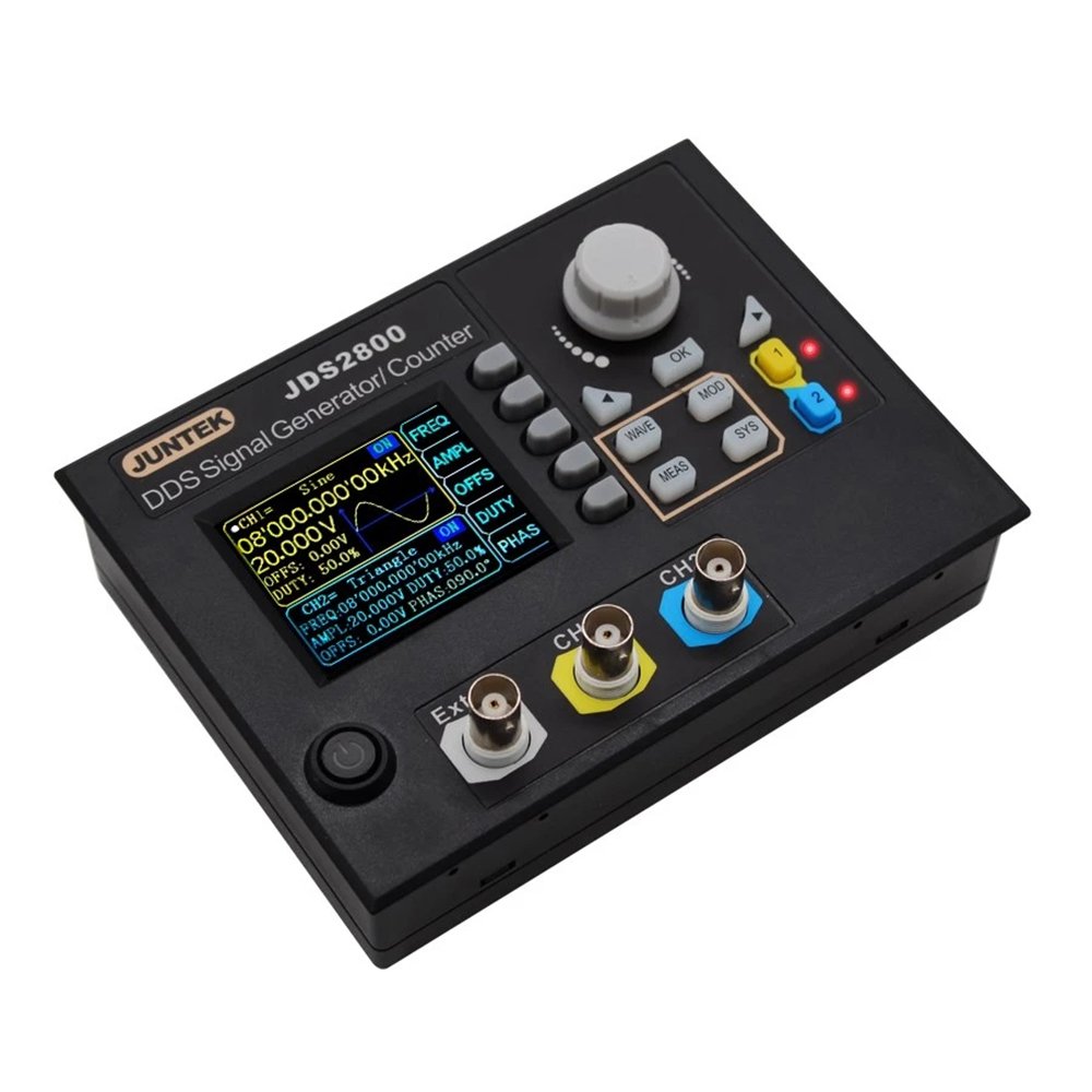 JDS2800 15/40/60MHz Digital Dual Channel DDS Function Signal Generator Frequency Meter Counter Sweeper Pulse Noise Generator