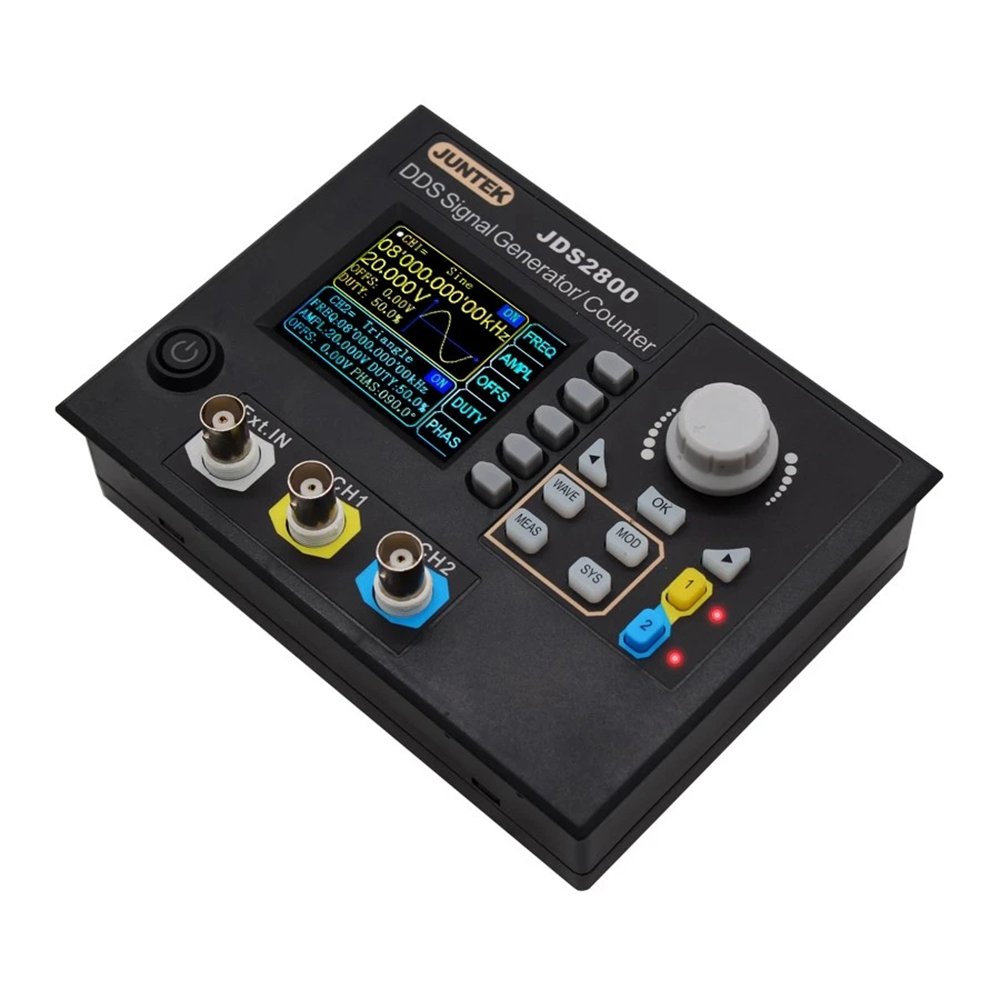 JDS2800 15/40/60MHz Digital Dual Channel DDS Function Signal Generator Frequency Meter Counter Sweeper Pulse Noise Generator