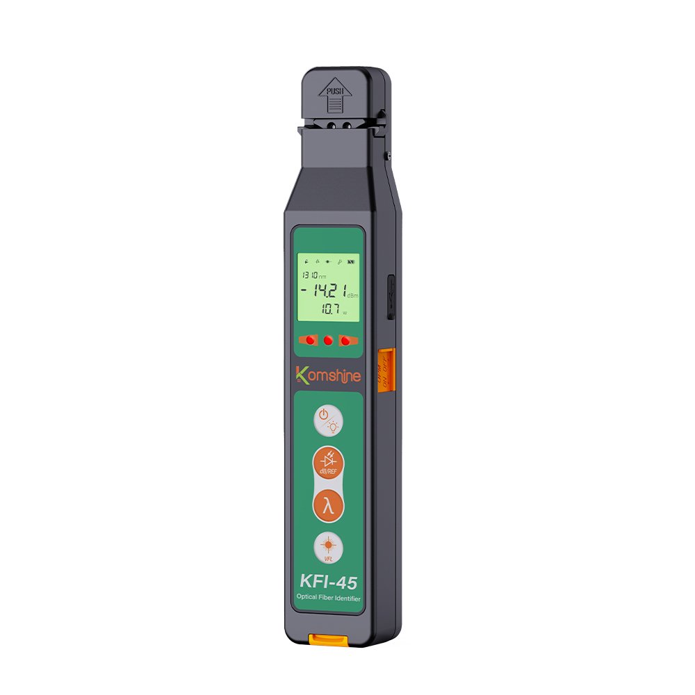 Komshine KFI-45 Live Fiber Optical Identifier Detector Cable tester with VFL and Optical Power Meter Function