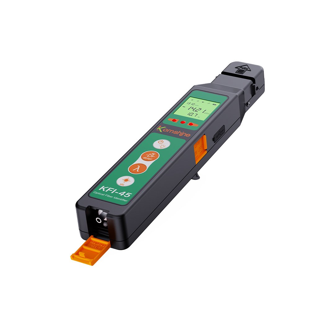 Komshine KFI-45 Live Fiber Optical Identifier Detector Cable tester with VFL and Optical Power Meter Function