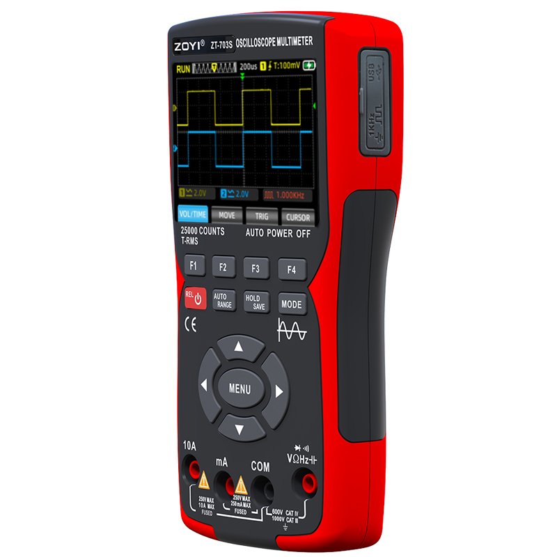 ZOYI ZT-703S 3in1 dual channel Oscilloscope+ signal generator + multimeter 50MHz Bandwidth