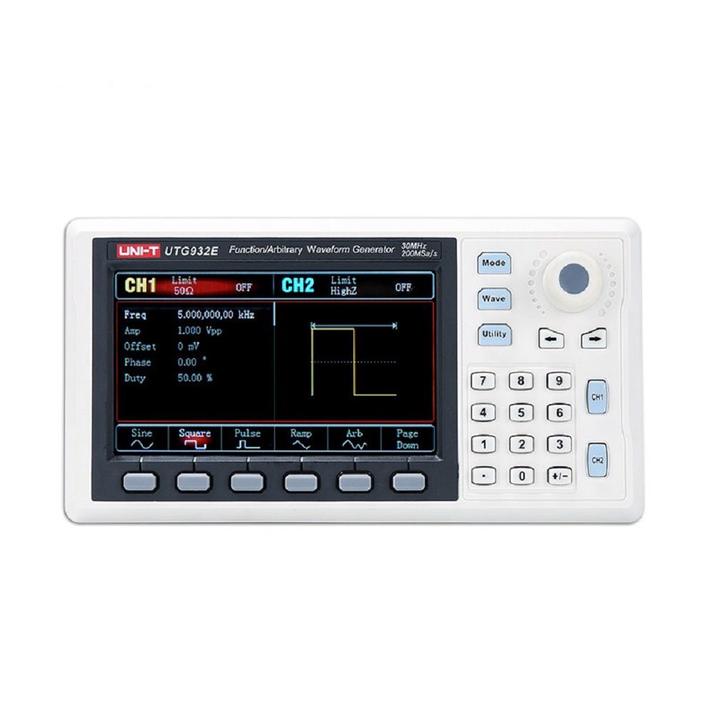 UNI-T UTG932E Function Arbitrary Waveform Generator Signal Source Dual Channel 200MS/s 14bits Frequency Meter 30Mhz