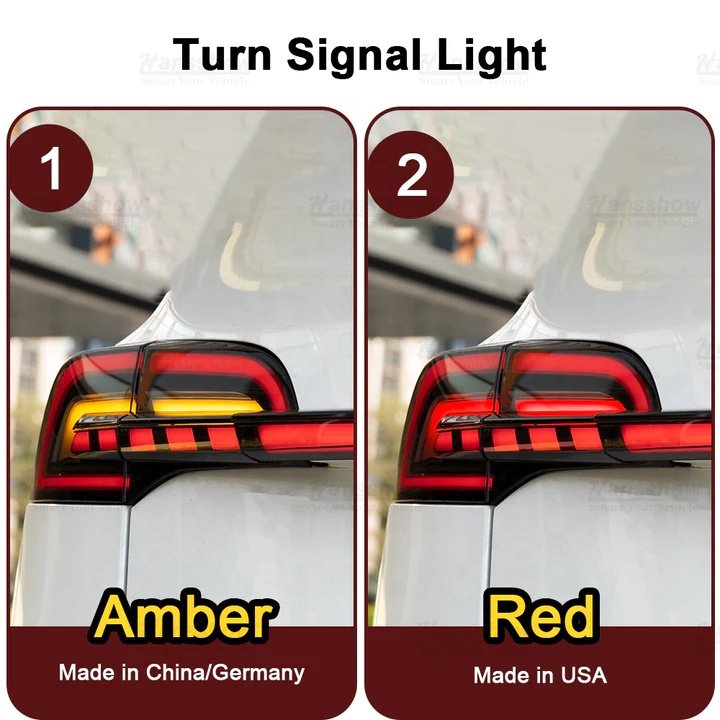 Hansshow Model 3 Y Starlink Full-Width Rear Tail Light Taillights For Tesla Model 3 2017-2024/Model Y