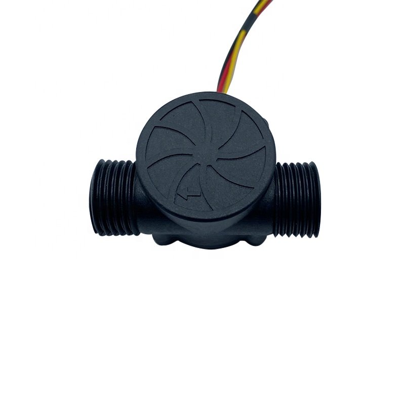 G 1/2" Hall Effect Water Flow Sensor 12Q Plastic Water Flow Meter Sensor Magnetic Flow Sensor