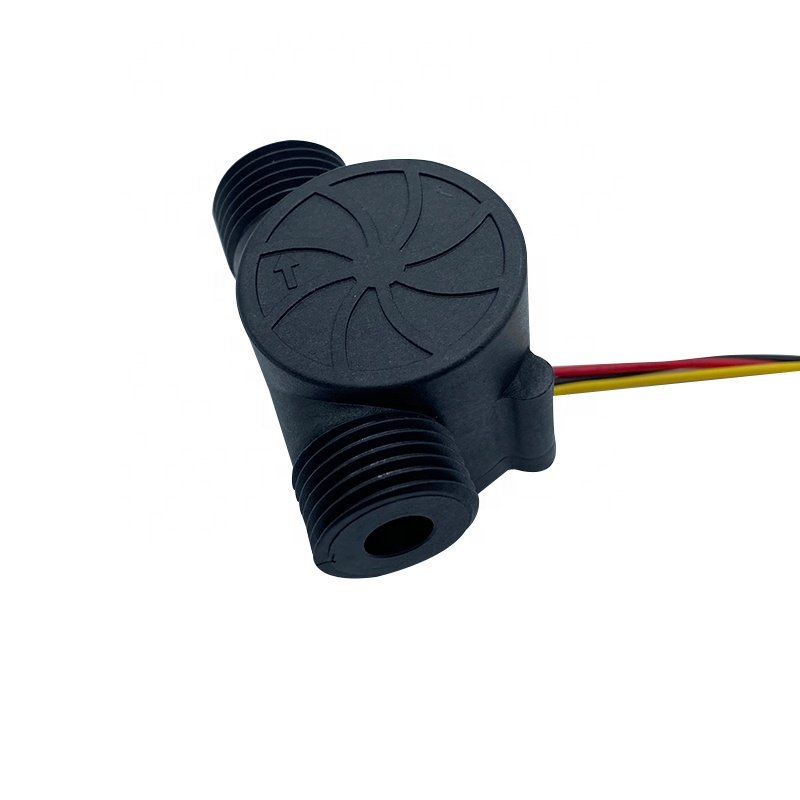 G 1/2" Hall Effect Water Flow Sensor 12Q Plastic Water Flow Meter Sensor Magnetic Flow Sensor