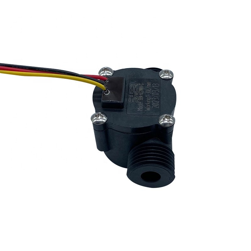 G 1/2" Hall Effect Water Flow Sensor 12Q Plastic Water Flow Meter Sensor Magnetic Flow Sensor