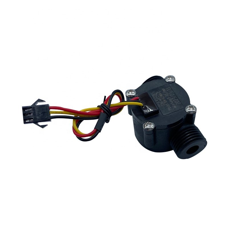 G 1/2" Hall Effect Water Flow Sensor 12Q Plastic Water Flow Meter Sensor Magnetic Flow Sensor