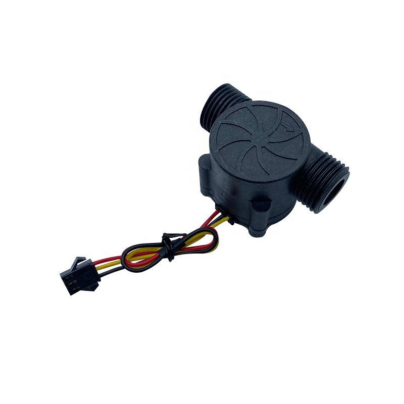 G 1/2" Hall Effect Water Flow Sensor 12Q Plastic Water Flow Meter Sensor Magnetic Flow Sensor