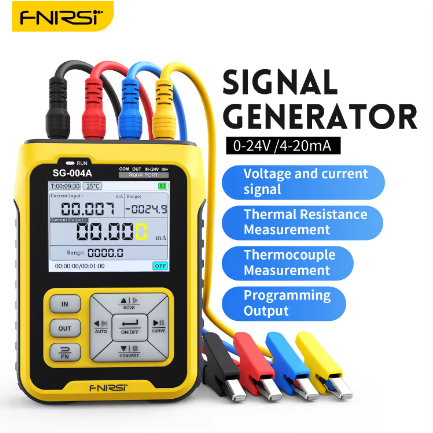 FNIRSI SG-004A Multi-function Signal Generator 4-20ma Analog Current Pressure Thermocouple Resistance Process Calibrator SG-004