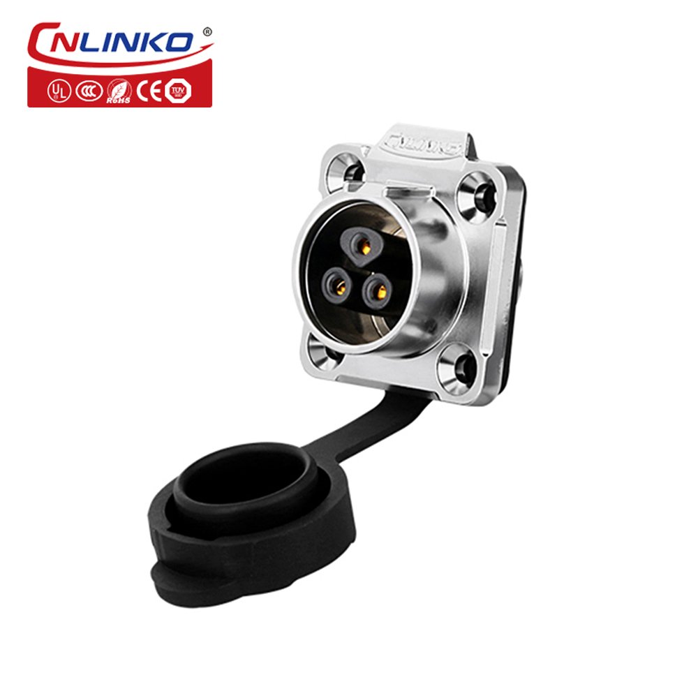 CNLINKO LP16 power function signal generator male female series waterproof 3 pin aviation industrial power connector 10A 400V
