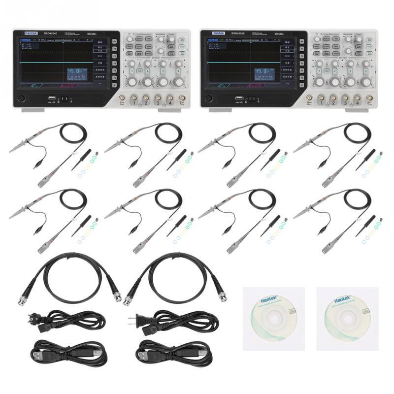 Hantek Dso4204c 200mhz 1gs/s Sample Rate Lcd Pc Integrated Usb Desk 4 Channel With Signal Generator Digital Storage Oscilloscope
