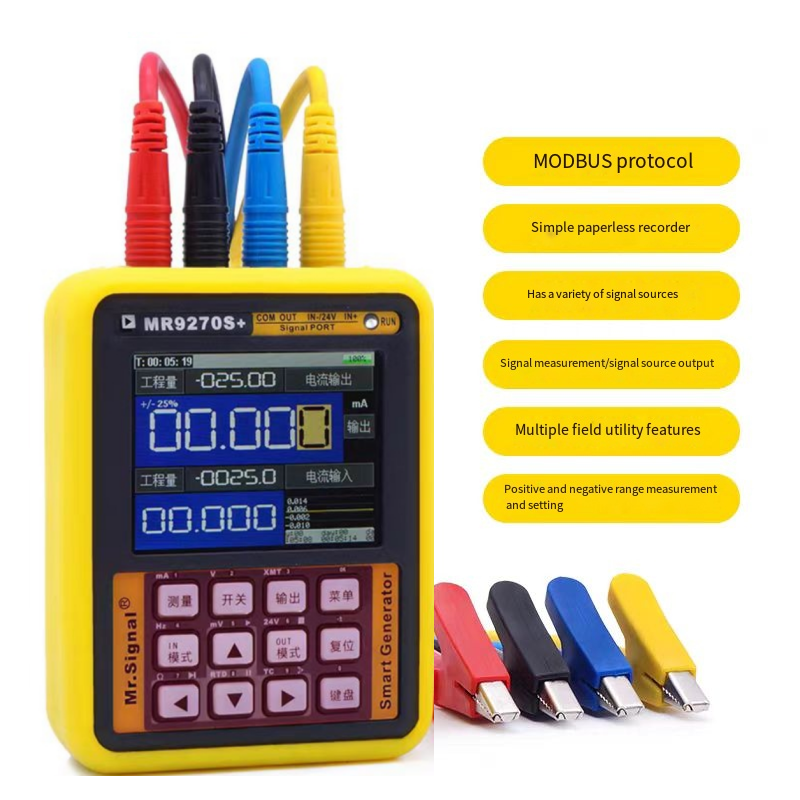 MR9270S+ HART Transmitter Thermal Resistance Thermocouple Paperless Recorder 4-20mA Signal Generator